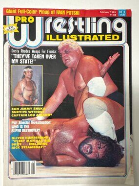 Pro Wrestling Illustrated Feb 1983 Snuka Humperdink Rhodes Putski Steamboat WWE
